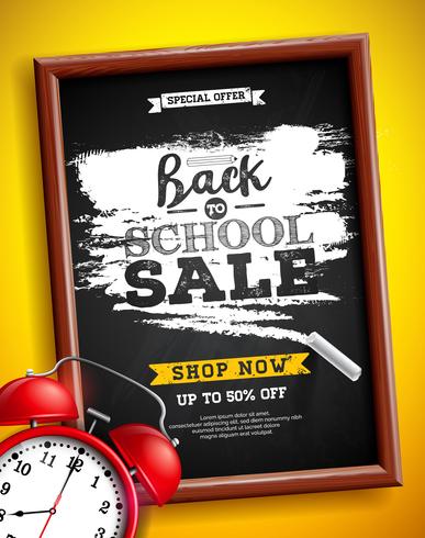 Back to school sale design  vector