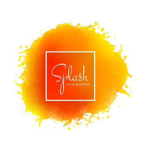 Hand drawn colorful soft watercolor splash vector