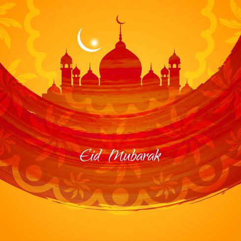 Abstract Eid Mubarak background vector