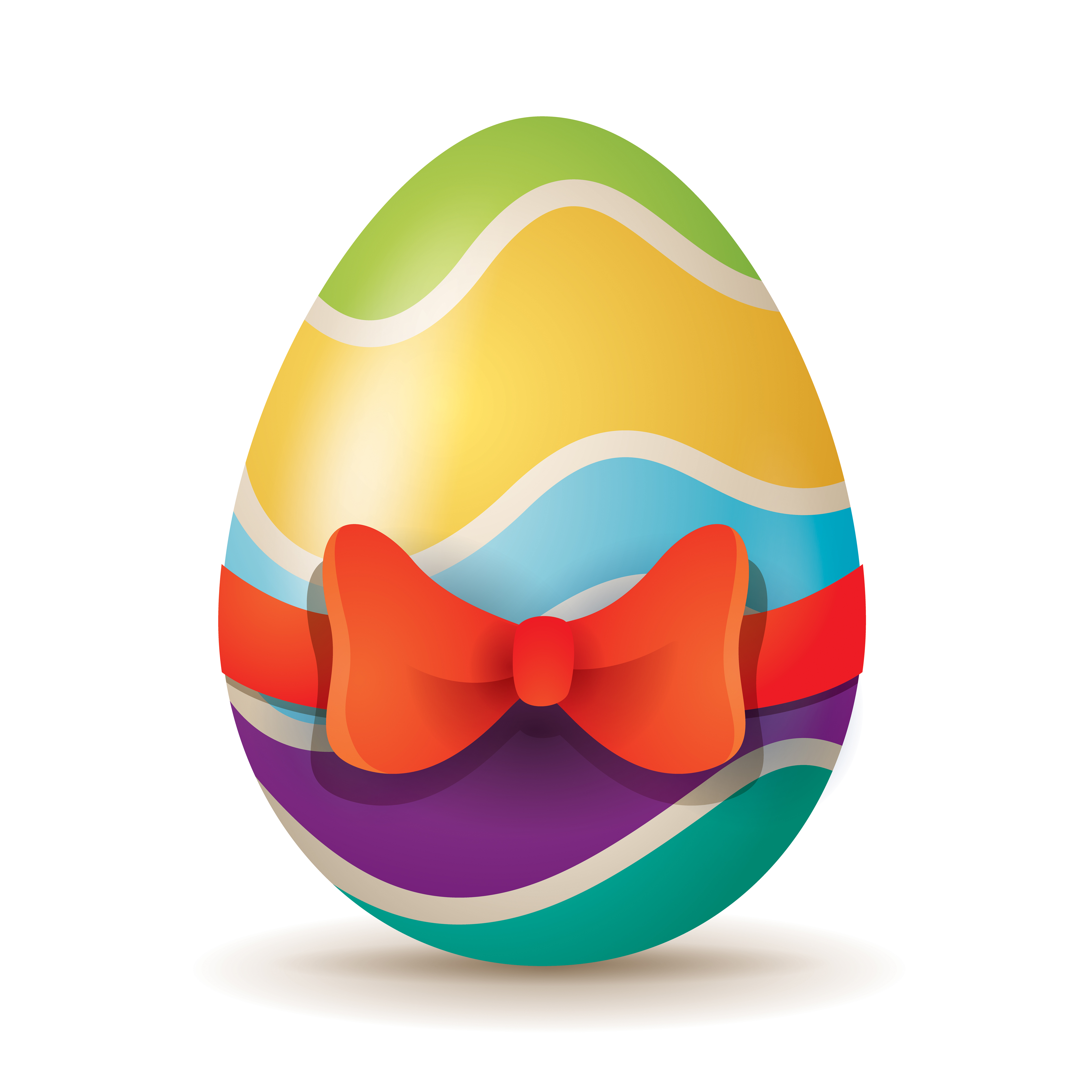 Download Easter egg with red ribbon - Download Free Vectors, Clipart Graphics & Vector Art