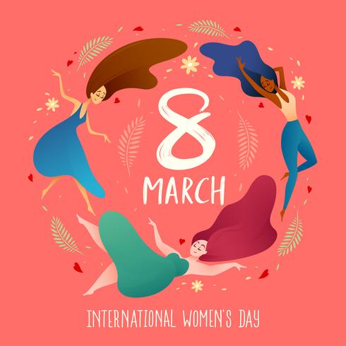 Dia Internacional de la Mujer vector