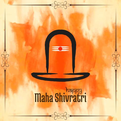 Abstract elegant Mahashivratri background design vector