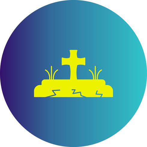 vector grave icon 