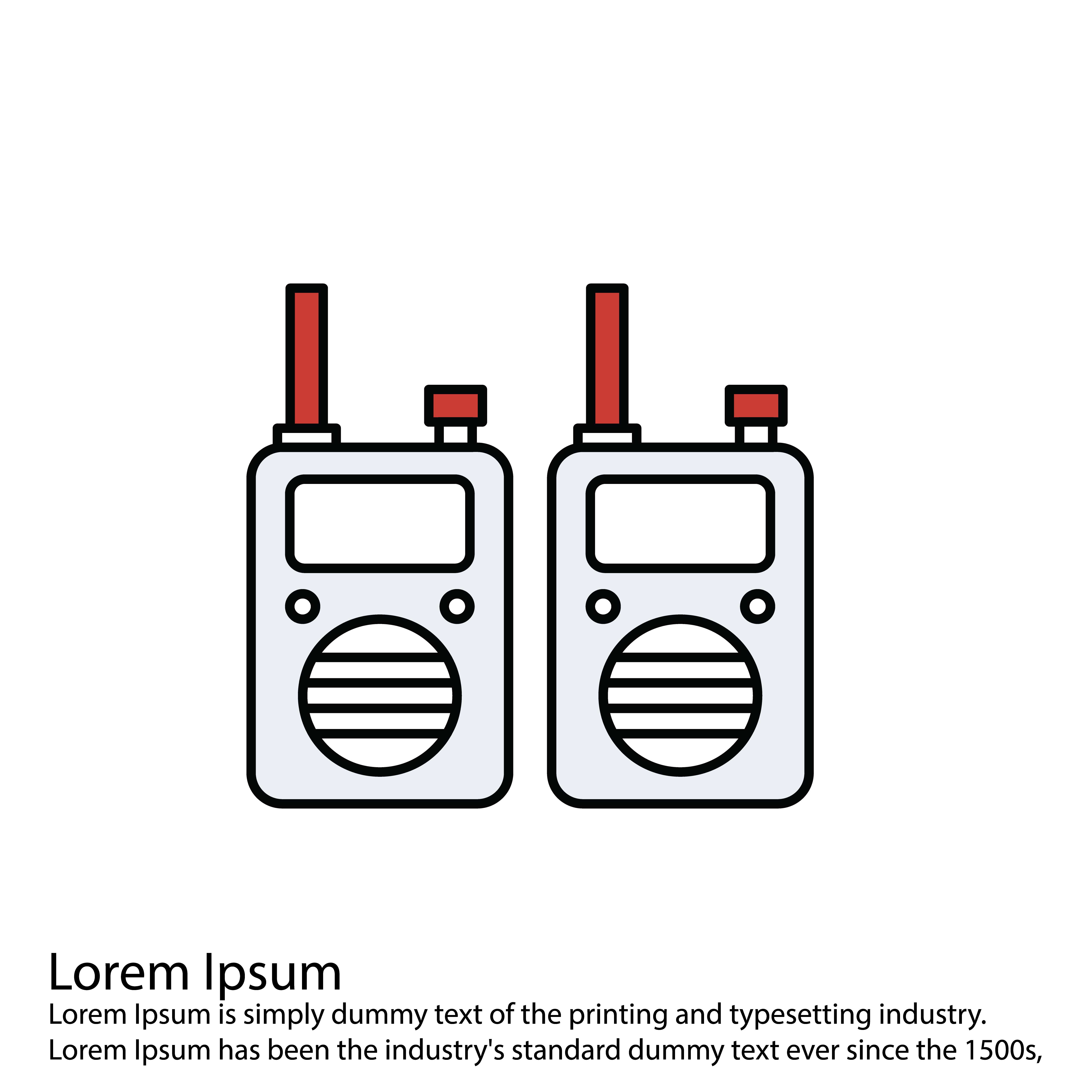 Vector Walkie Talkie Icon Download Free Vector Art Stock Graphics Images 337355 Vector Walkie Talkie Icon