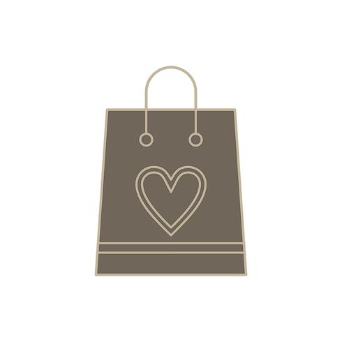 icono de bolsa de compras de vector