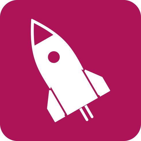 vector rocket icon 