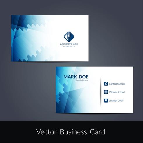 Modern business card template vector