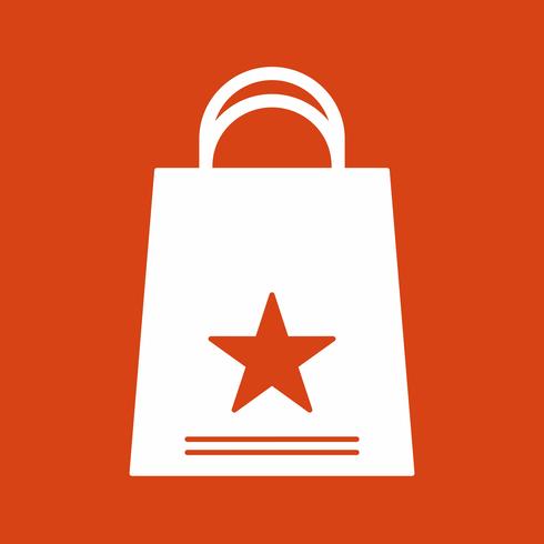 icono de bolsa de compras de vector