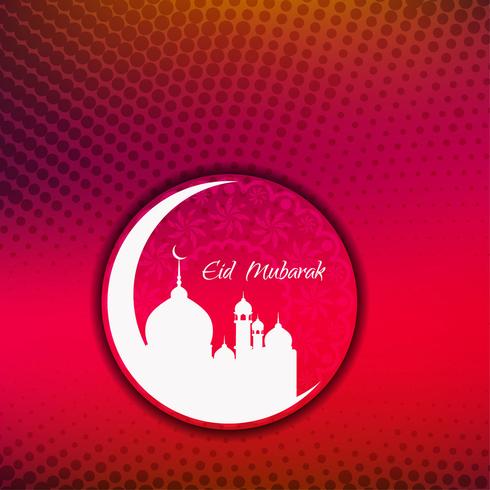 Fondo abstracto de Eid Mubarak vector