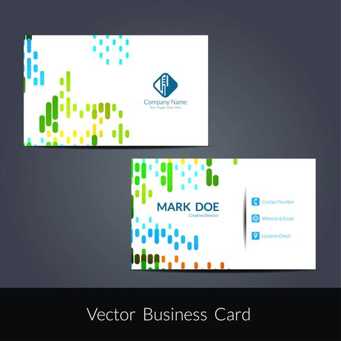 Plantilla de tarjeta de visita moderna vector