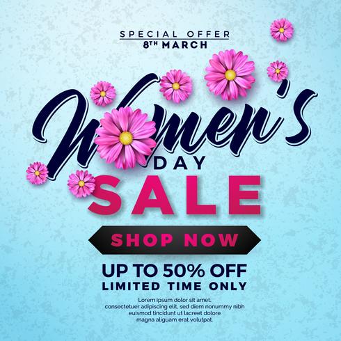 Women's Day Sale design  vector