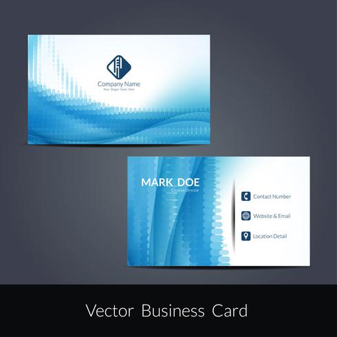 Plantilla de tarjeta de visita moderna vector