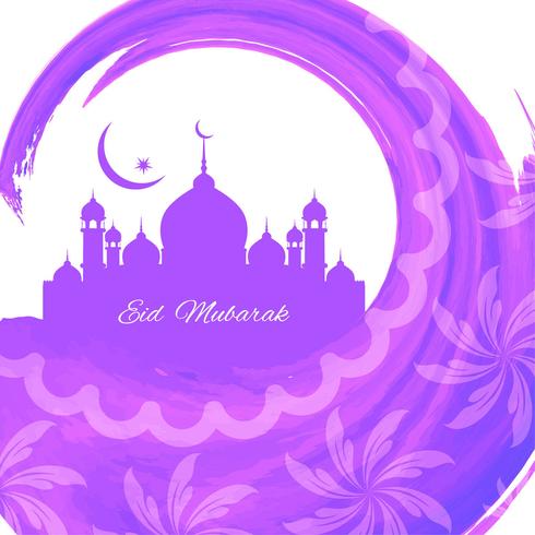 Fondo abstracto de Eid Mubarak vector