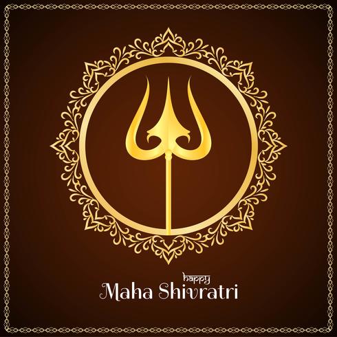 Abstract elegant Mahashivratri background design vector