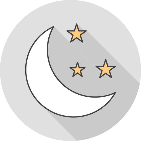 icono de vector luna