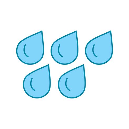 vector water drops icon