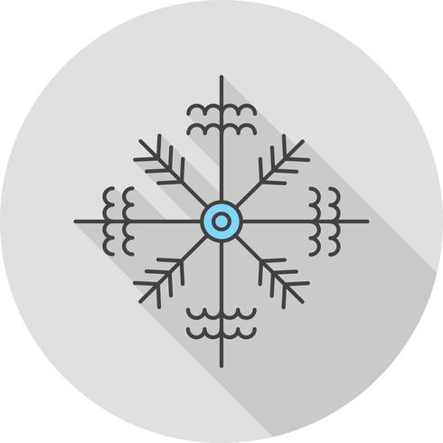 vector snow flake icon 