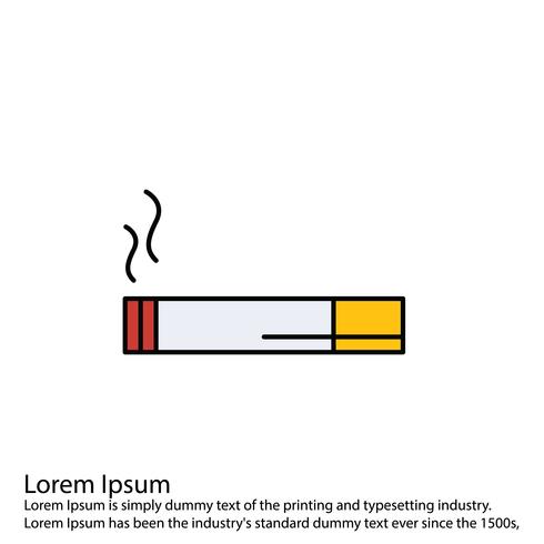 Vector cigarette icon