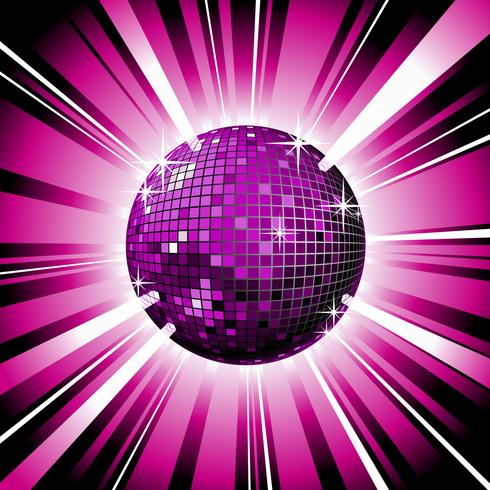 shiny disco ball vector