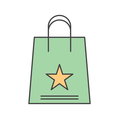 icono de bolsa de compras de vector