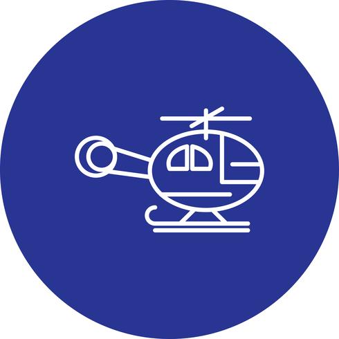 Vector icono de helicóptero