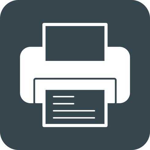 vector printer icon 