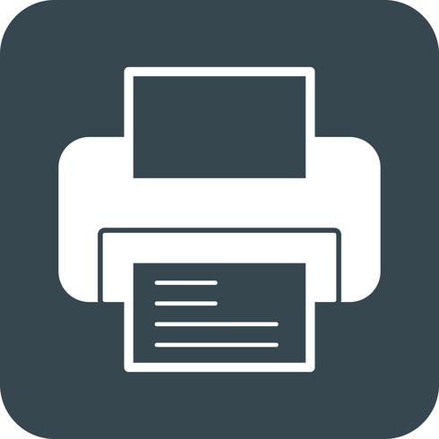 icono de impresora vectorial vector