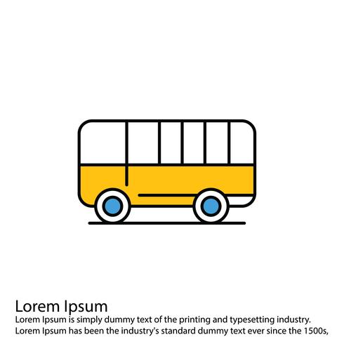 Vector bus icon