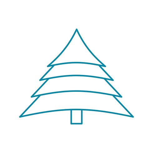 icono de árbol vector