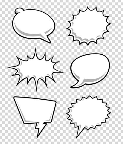 Comic Speech Bubbles vector