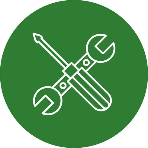 Icono de reparación de herramientas vectoriales vector
