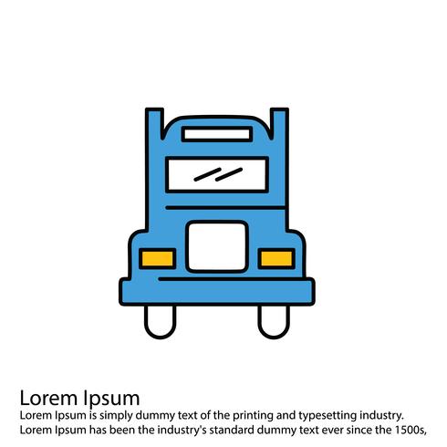 Vector bus icon