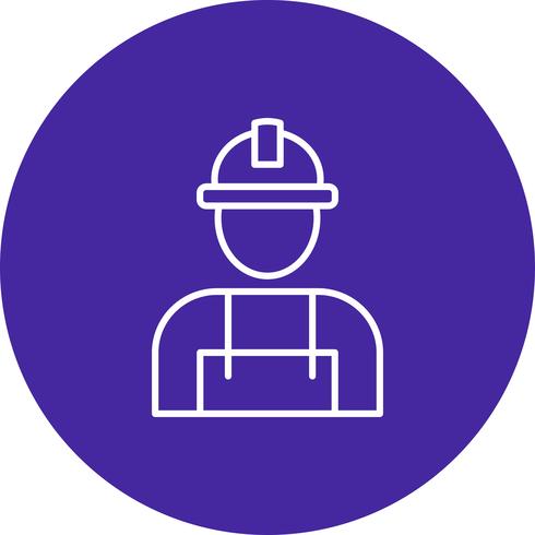 Vector worker icon