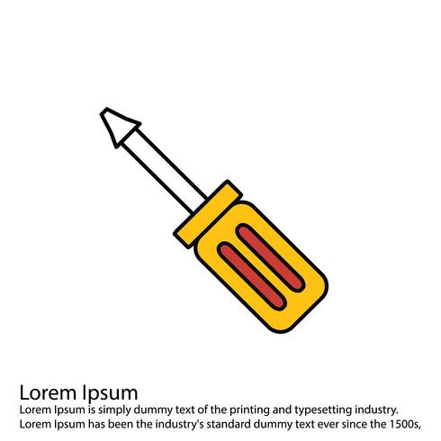 Vector screw driver icon