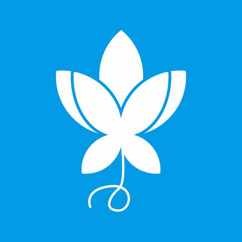 vector flower icon 