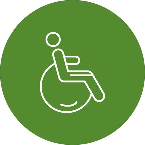 Icono de handicap vector