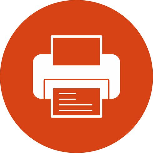 vector printer icon 