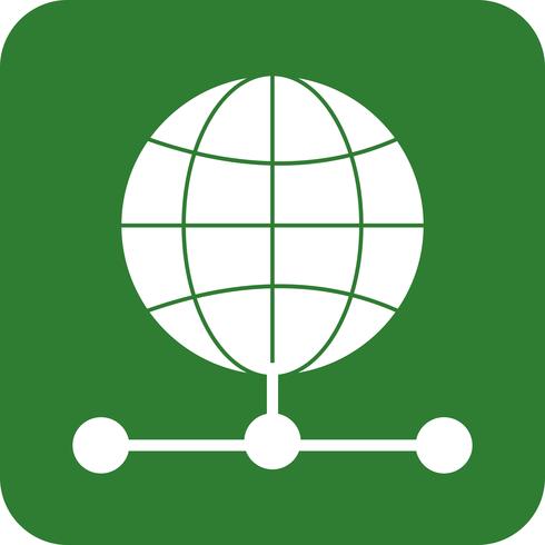 icono global de servidor de vectores