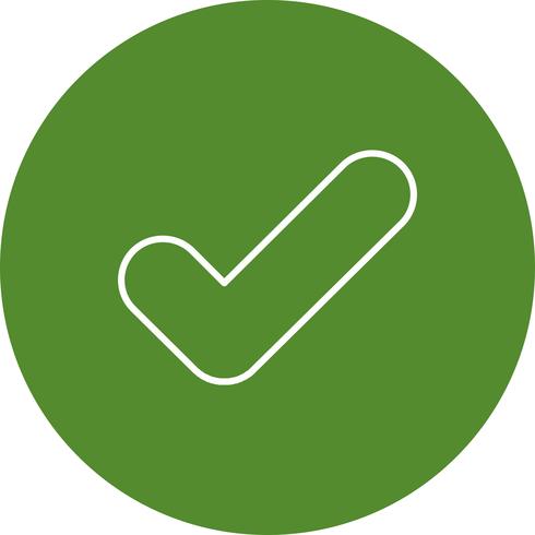 Vector tick icon