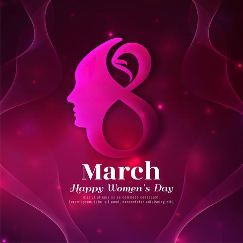 Abstract Women's day beautiful background vector