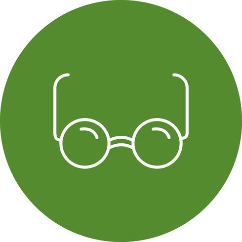 Vector icono de gafas