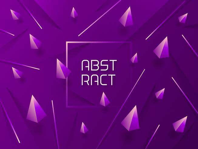 Abstract 3D Purple Gradient Vector Background