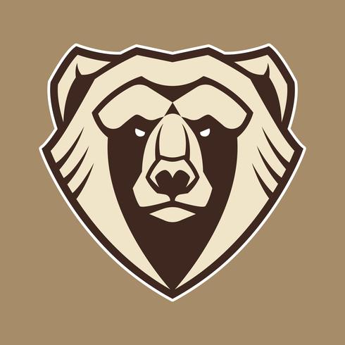 Bear Mascot Vector Icon