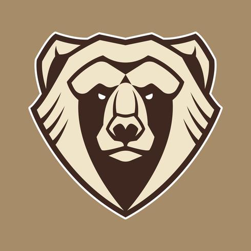 Bear Mascot Vector Icon