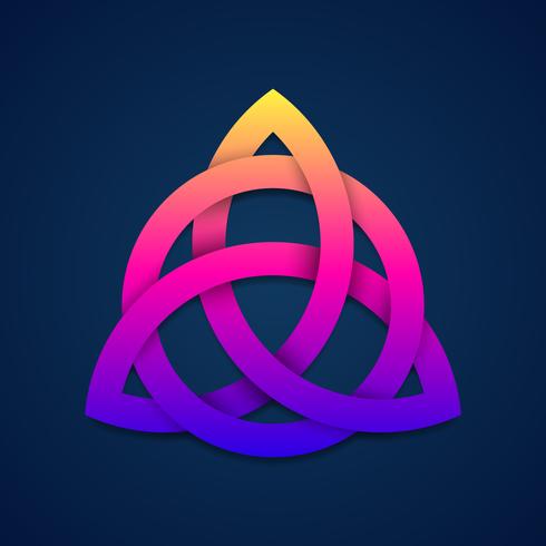 Triquetra Symbole Wiccan Trinity Noeud Colore Pour La Protection Telecharger Vectoriel Gratuit Clipart Graphique Vecteur Dessins Et Pictogramme Gratuit