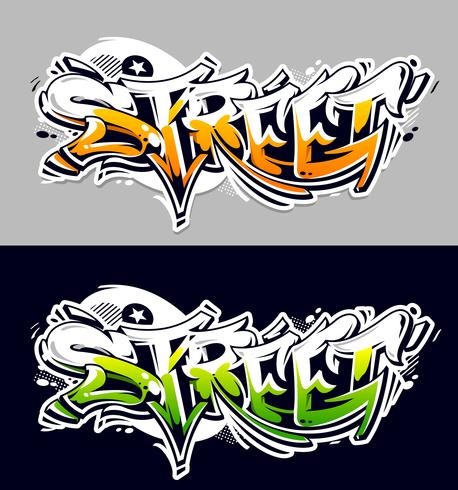 Street Graffiti Vector letras