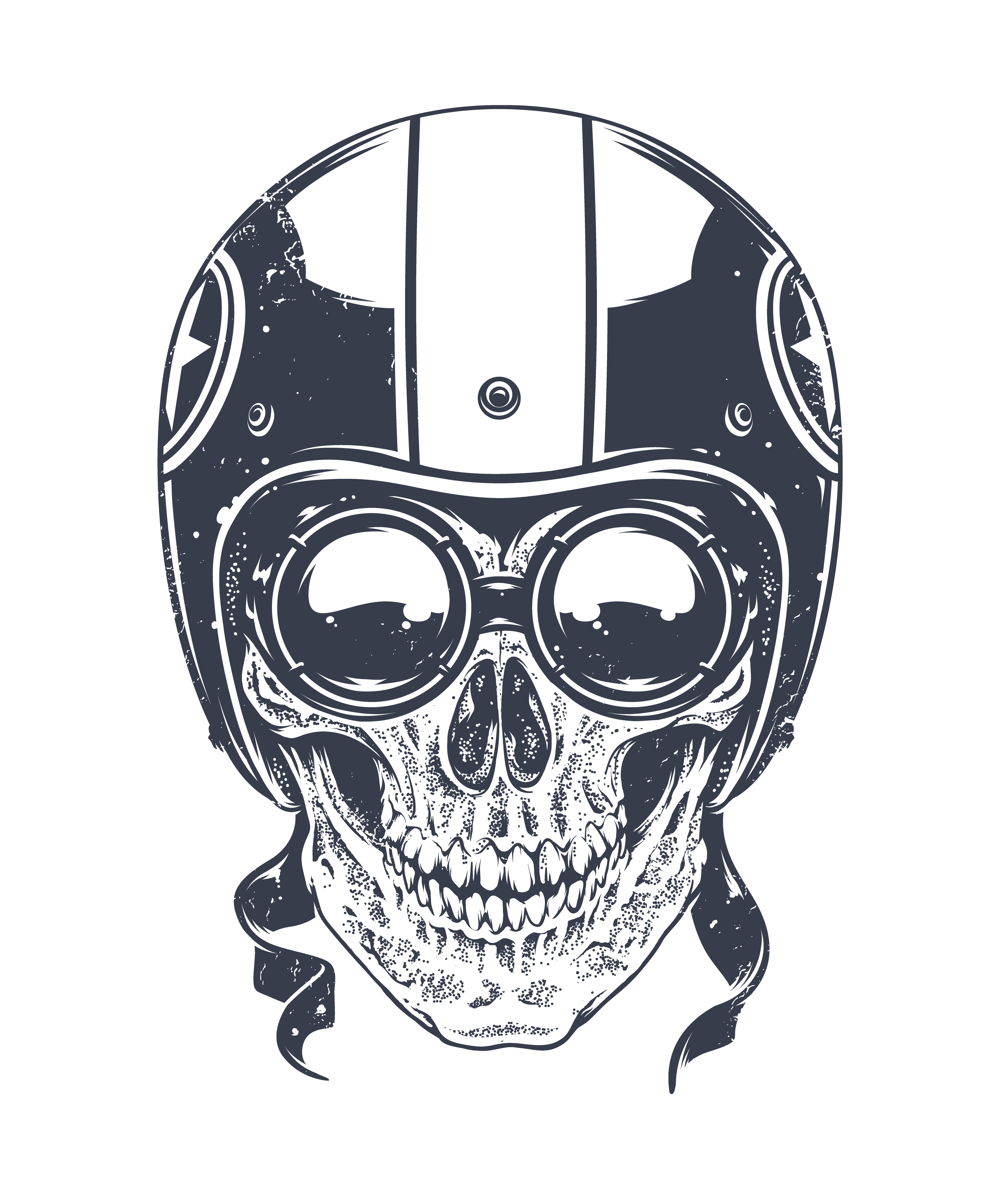 Dotwork Rider Skull 338642 - Download Free Vectors, Clipart Graphics
