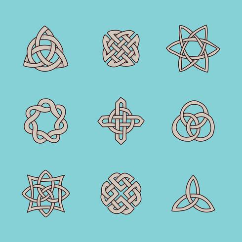 Simbolos celtas vector