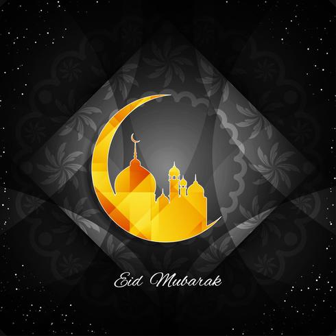 Fondo abstracto de Eid Mubarak vector