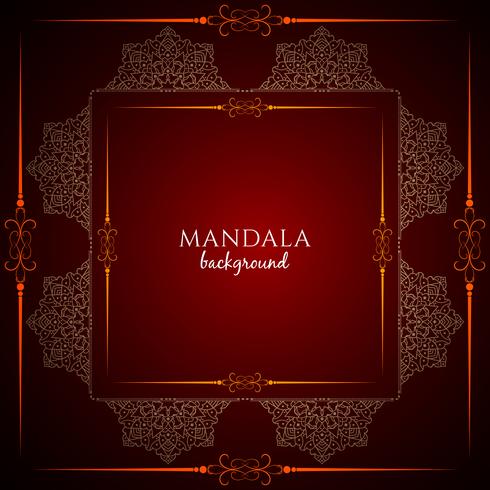 Abstract decorative luxury mandala design background vector